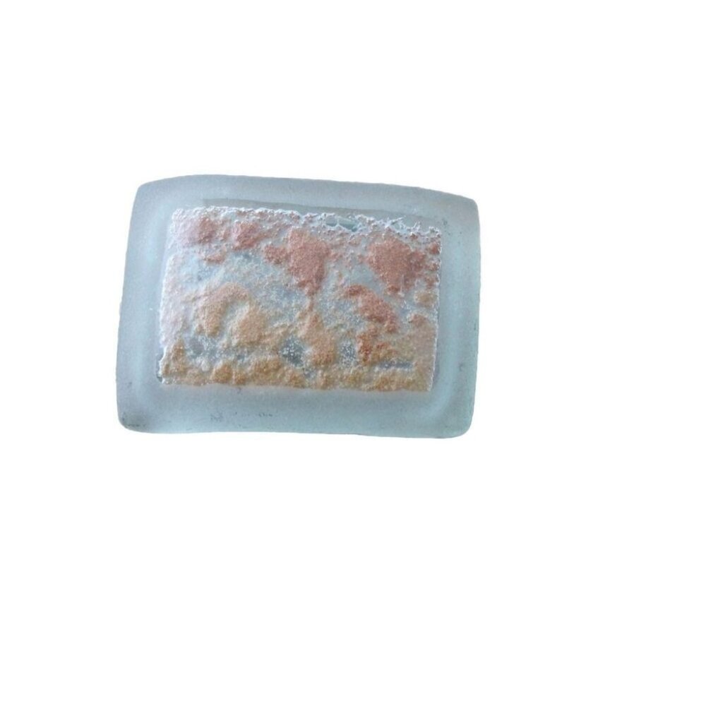Handcrafted Glass Brooch With Abstract Design - Picture 3 of 4